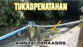 Pemandian dan berendam di Air Panas Penatahan kaja || HOT SPRINGS BATH #segar #tabanan #subscribe