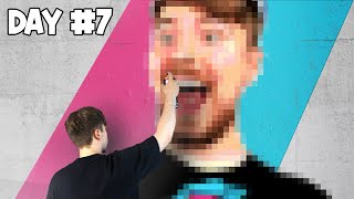 Can I Draw MrBeast with 20,000 Pixels?