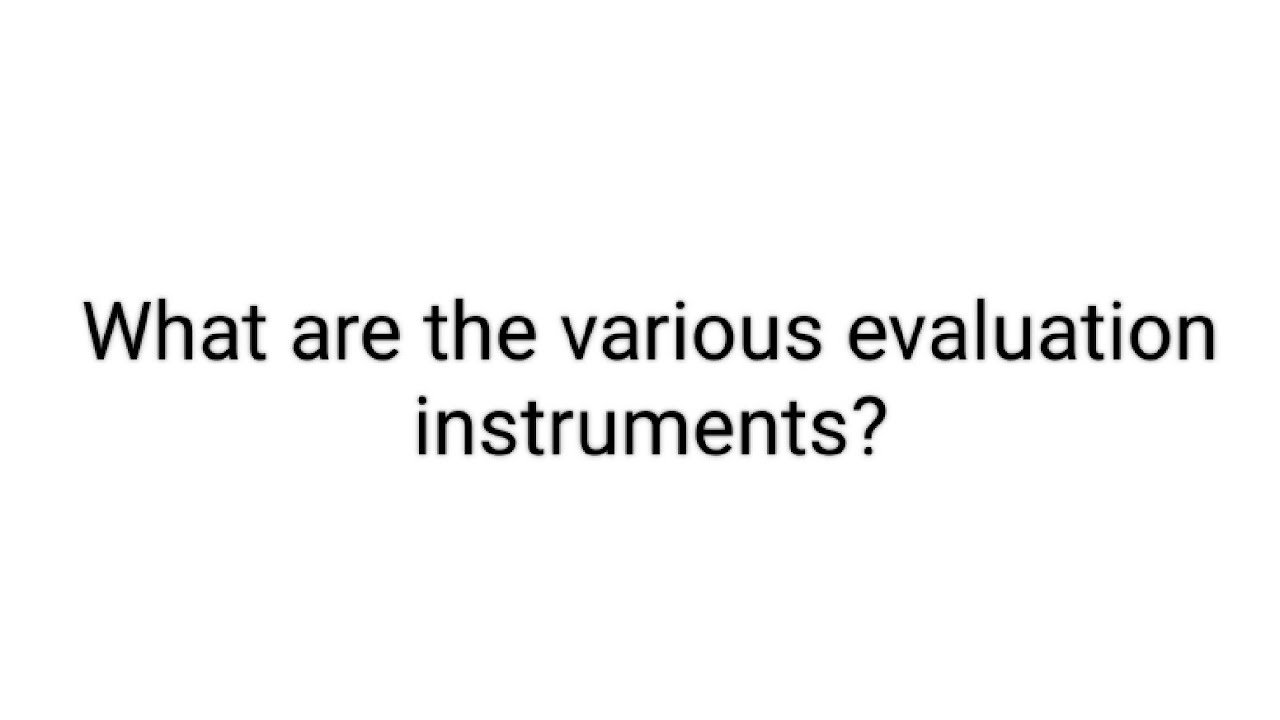 Evaluation Instruments | Learning and Development | Training of employees