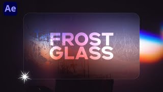 Glassmorphism UI effect in After Effects | Frosted Glass Effect Tutorial | @motionhance