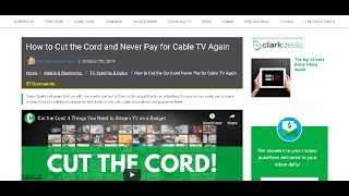 How to Cut the Cord and Never Pay for Cable TV Again