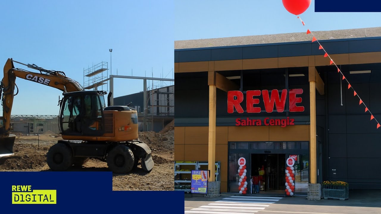 Vom Rohbau zum REWE: So entsteht ein neuer Supermarkt