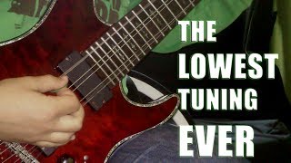 The Lowest Tuned Guitar in the WORLD !! Incredible! Djent!