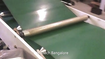 Boxtech Carton folder gluer machine trial of  Crash lock bottom carton