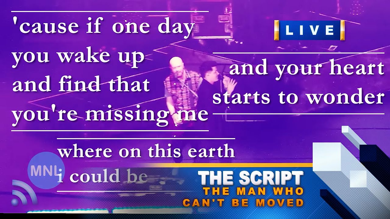 [UNPLUGGED] THE MAN WHO CAN'T BE MOVED (The Script) Momentum Live MNL ...