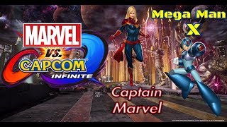 Marvel vs. capcom: infinite (mvci) - mega man x & captain combo video