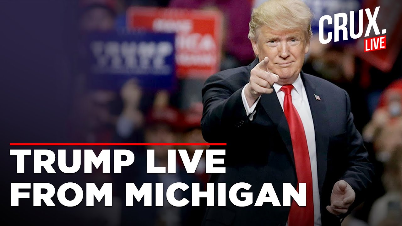 Donald Trump Speaks on "Crime and Safety" At Campaign Event In Michigan ...