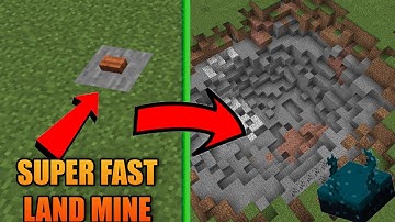 How to Make a SCULK SENSOR LAND MINE! (REALLY FAST)