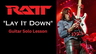 RATT Lay It Down Guitar Solo Lesson