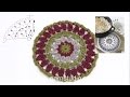 How to crochet a trivet for Christmas in DROPS Extra 0-1349