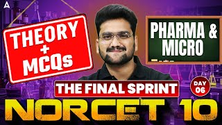 NORCET 10 Mains Pharmacology &amp; Microbiology | Theory + MCQ Questions |NORCET 10 Mains Revision Class