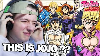 FIRST TIME REACTING to JOJO's BIZARRE ADVENTURE ENDINGS (1-11) and...