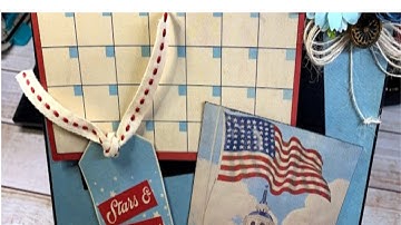 Part 5 Tutorial for Authentique Calendar Book Album & Easel Box