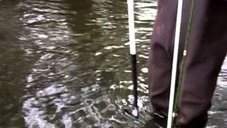 Video showing how to use flow rate sensor at the river.