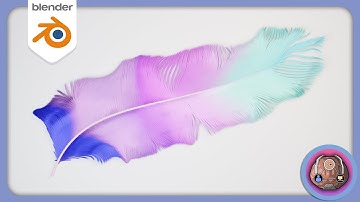 Create Colorful Bird Feather using Blender Particles Hairs