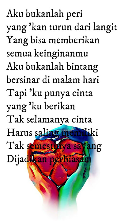 Lirik tak selamanya - wayang status wa
