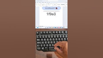 ELEPHANT 🐘 MS Word Symbol Shortcut Code #shorts #asmr #computer #keyboard #elephant