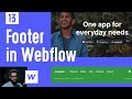 Creating Footer and CTA Section in Webflow - Ep 13 (Urdu / Hindi)