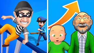 Thief Run 3d Vs Run Of Life ♻️♻️All Max Levels Walkthrough Android iOS Gameplay screenshot 2