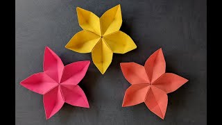 Цветы из бумаги оригами. Paper origami flowers
