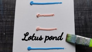 Player Profile LOTUS POND ACRYLIC PAINTING/ACRYLIC PAINTING FOR BEGINNERS STEP BY STEP/DAILY ART CHALLENGE #48