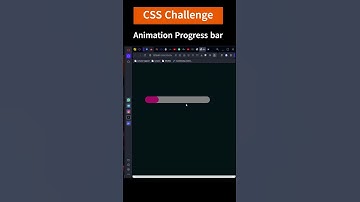 Create Animation Progress bar using html and CSS | CSS Challenge | #coding #shorts @coderMr.Bishtji