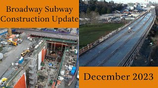 Broadway Subway Construction December 2023