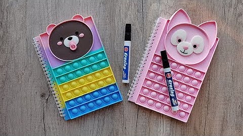 Pop it Notebook Unboxing 2021 - Cute Bear and Fox Fidget Book