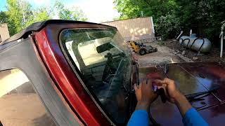 87-95 Jeep Wrangler Windshield Replacement! (Cold Knife + Hard molding!) by J's Auto Glass 13,880 views 4 years ago 21 minutes