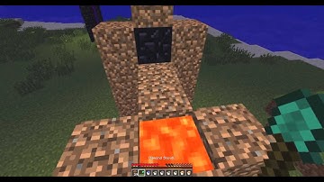 Minecraft Simple Tutorial: Make a nether portal without a diamond pickaxe