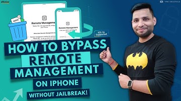 How to Bypass Remote Management on iPhone in minutes (2023) Bypass MDM from iPhone!