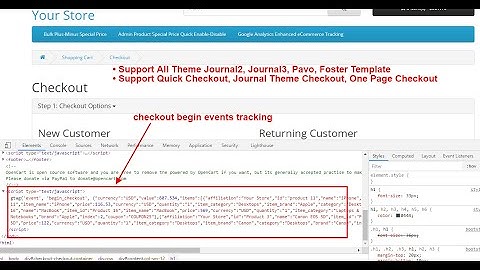 Google Analytics Enhanced eCommerce Tracking - OpencartTools