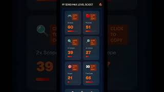Free Fire Headshot setting 2026 ⚡ Best Sensitivity Settings ⚙️| Sensitivity #shortsfeed