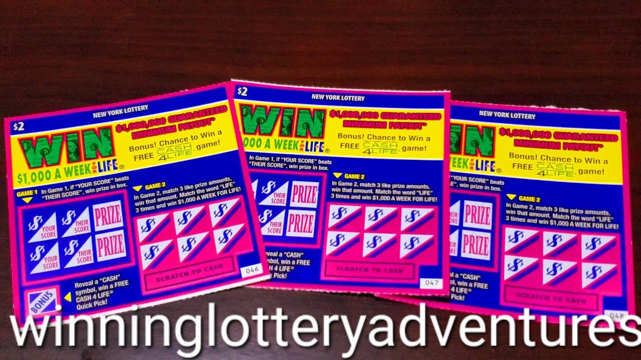 WIN 1,000 A WEEK FOR LIFE 2 NY LOTTERY SCRATCH OFFS (Set of 3) YouTube