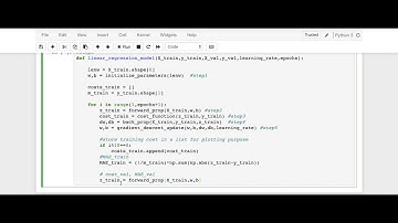 Linear Regression Model from Scratch in Python | Step 6 | Machine Learning Tutorial