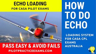 Echo Loading System Index Units Vid 4 For CASA Flight Training, Pilot Exams & Learn To Fly
