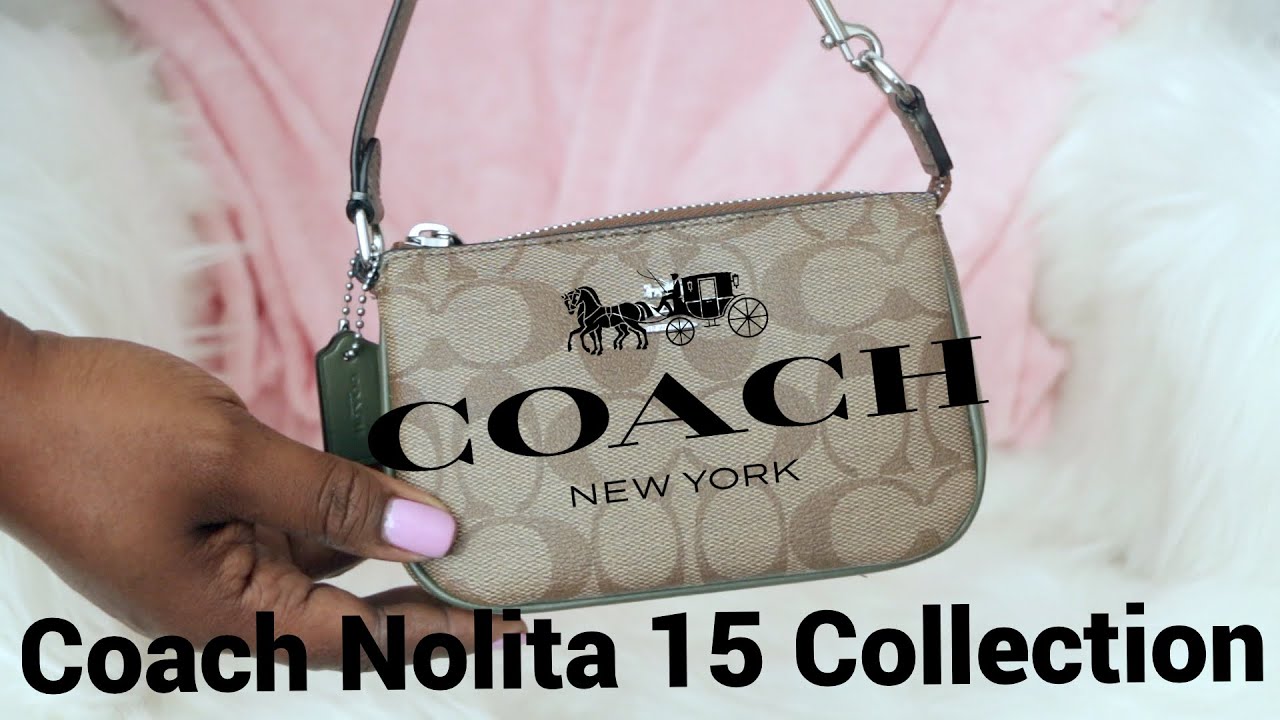 Coach Outlet Nolita 15 In Straw in Pink