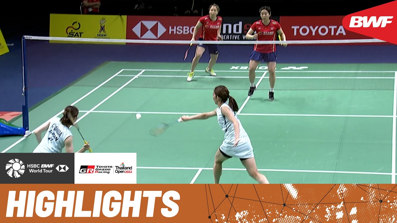 Womens doubles action as No.1 seeds Chen/Jia meet Matsuyama/Shida in Bangkok
