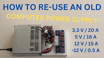 How To Re-use An Old Computer Power Supply?