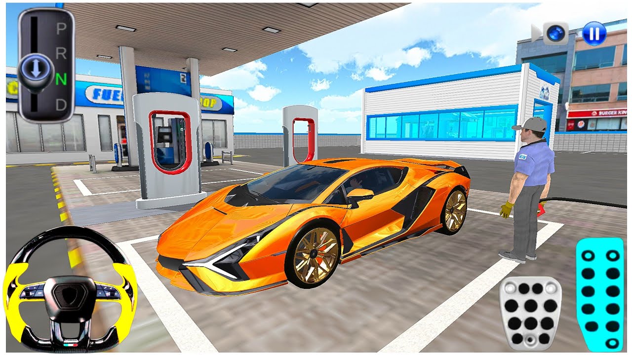 New Orange Lamborghini For Crazy Driving | 3D Driving Class 2025 | Best Android Car Parking Gameplay