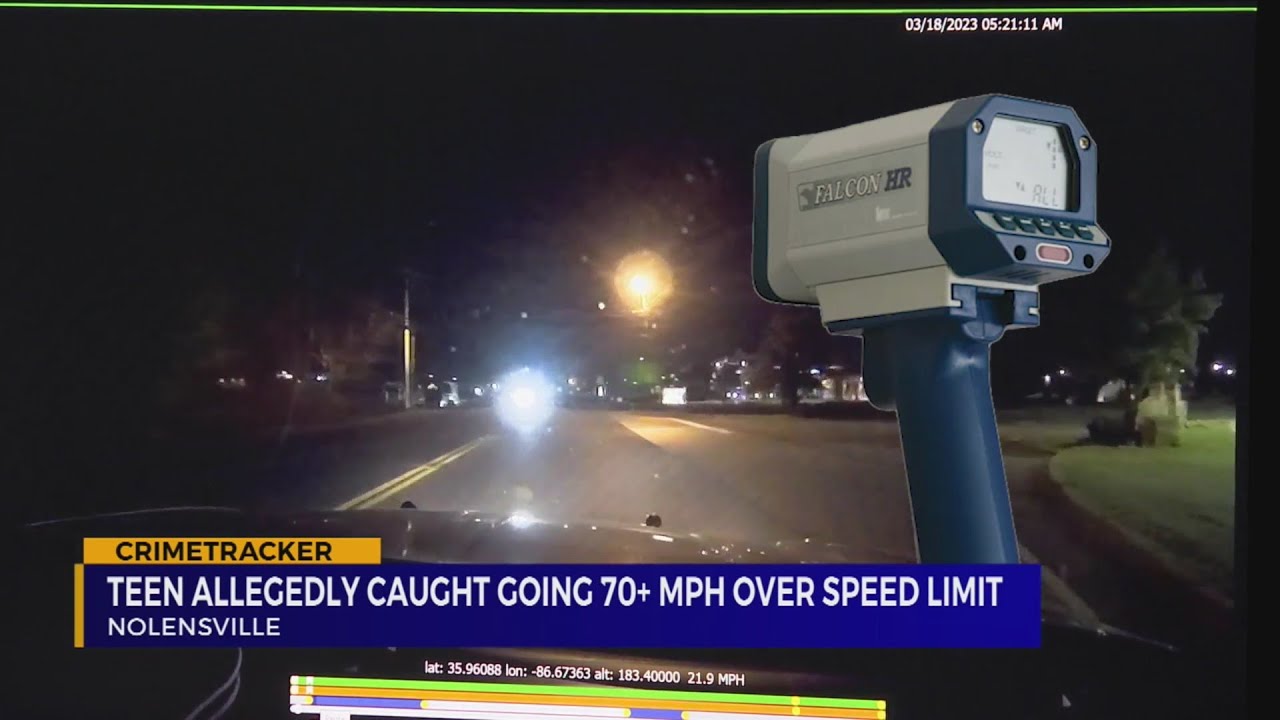 Teen allegedly caught going 70+ mph over the speed limit - YouTube