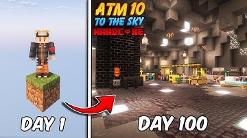 I Survived 100 Days In All The Mods 10 To The Sky in Minecraft Hardcore!