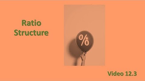 PSY 230 Video 12.3: Ratio Structure