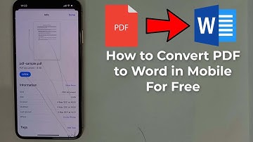 How To Convert PDF to Word in Mobile Without Using Any Third-Party Software (2022)