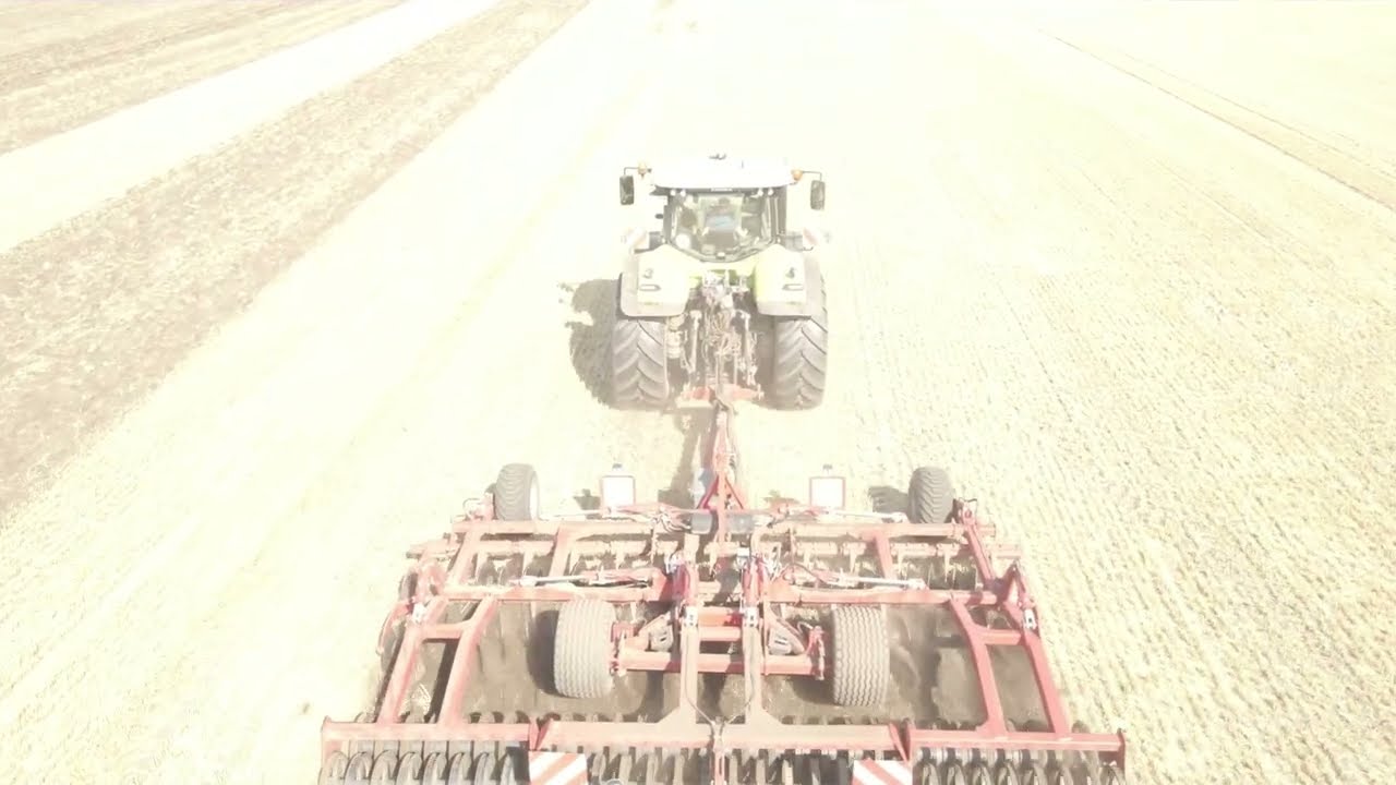 Claas Axion 810 Scheibeneggen mit Horsch Joker 6rt