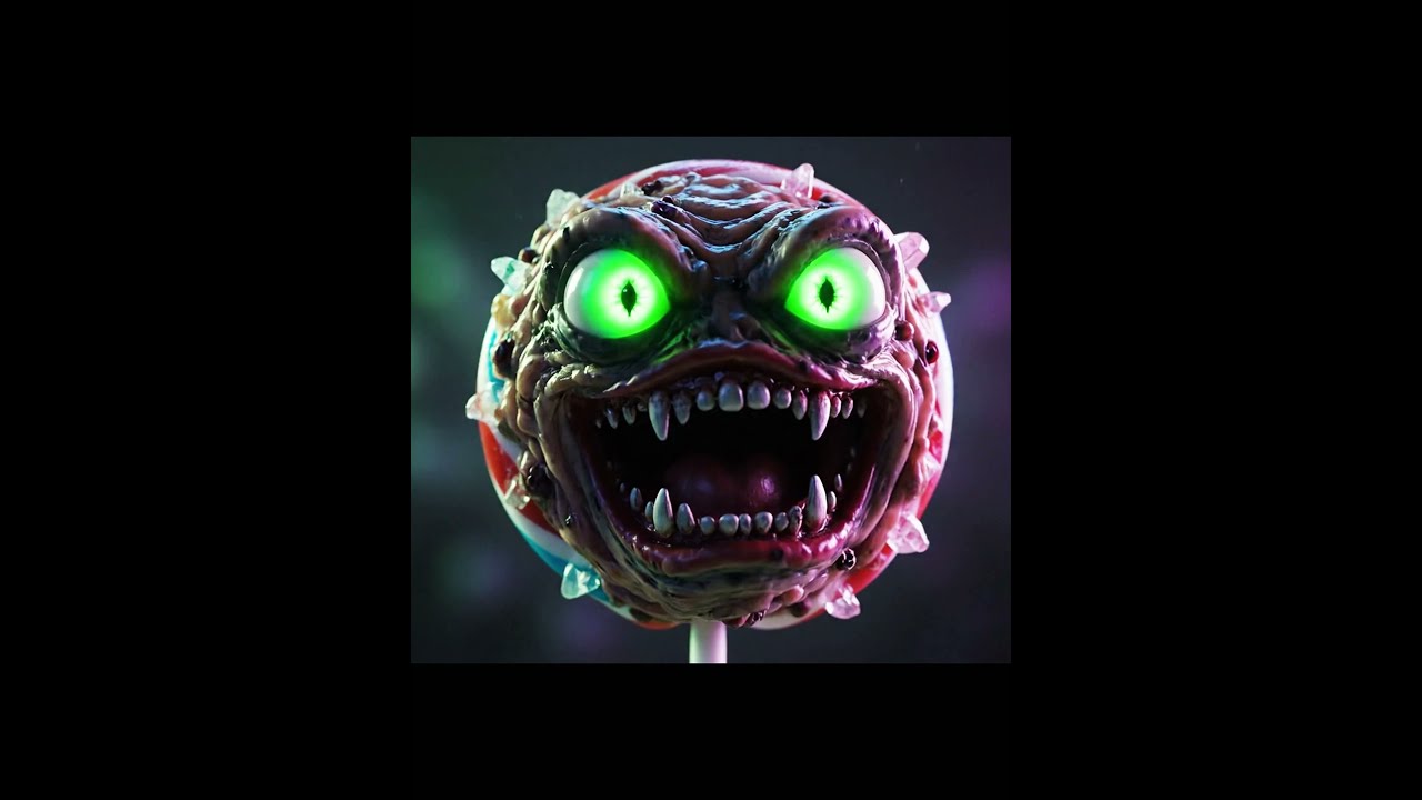 Creepy Lollipop Monster Horror In 4K Shorts Creepycute Animation Monsters