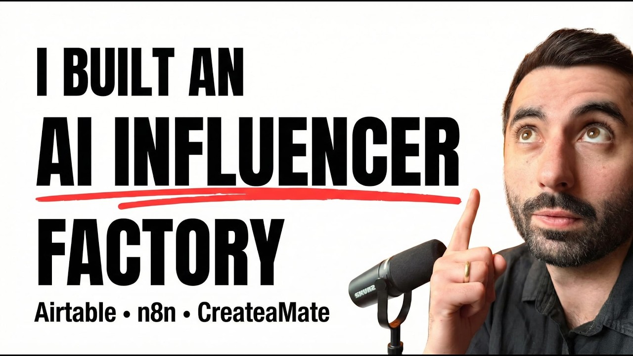 How I Built an AI Influencer Factory Airtable + n8n + CreateaMate Walkthrough