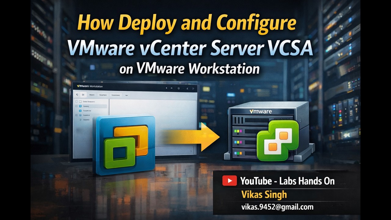 Vware Setup VMware vCenter Server Appliance (VCSA) Deployment on VMware Workstation ...