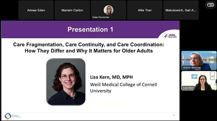 NCEPCR Webinar: Approaches To Address Health Risks in Older Adults