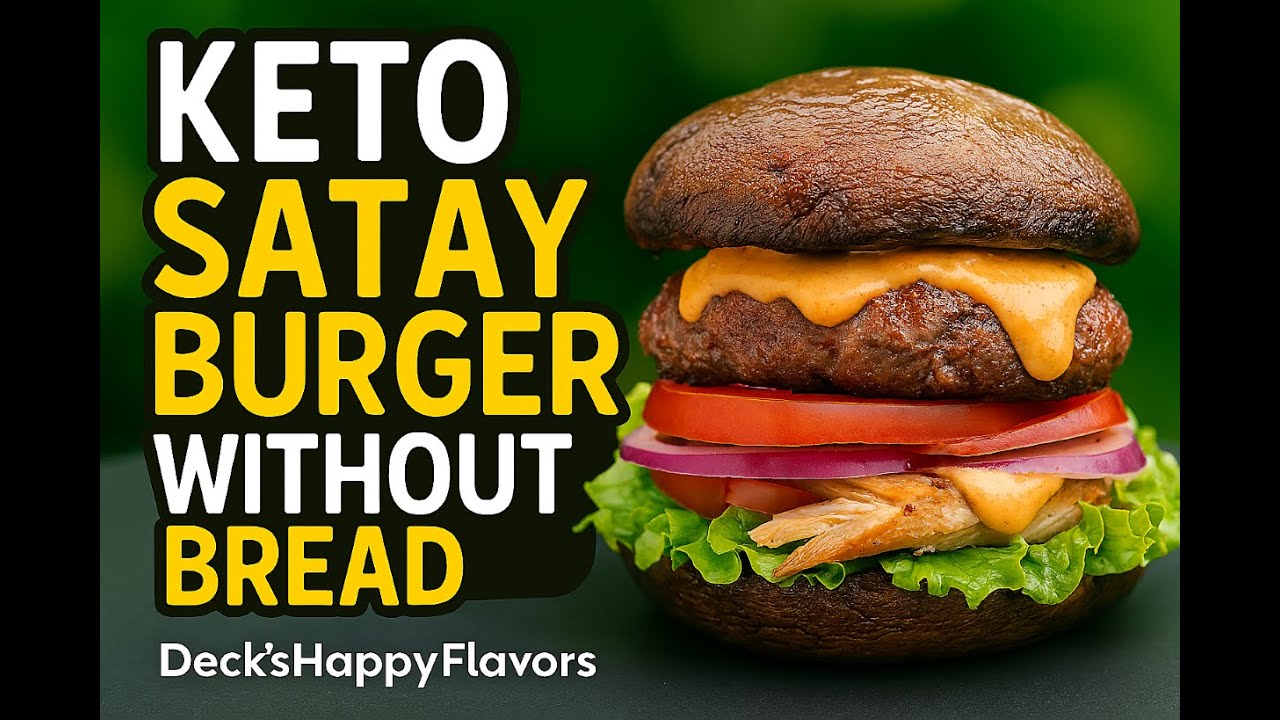 Bread-Free Satay Burger That’s Juicy & Keto-Friendly! 